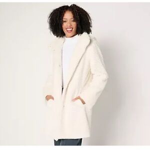 Faux Fur Jacket - Ivory